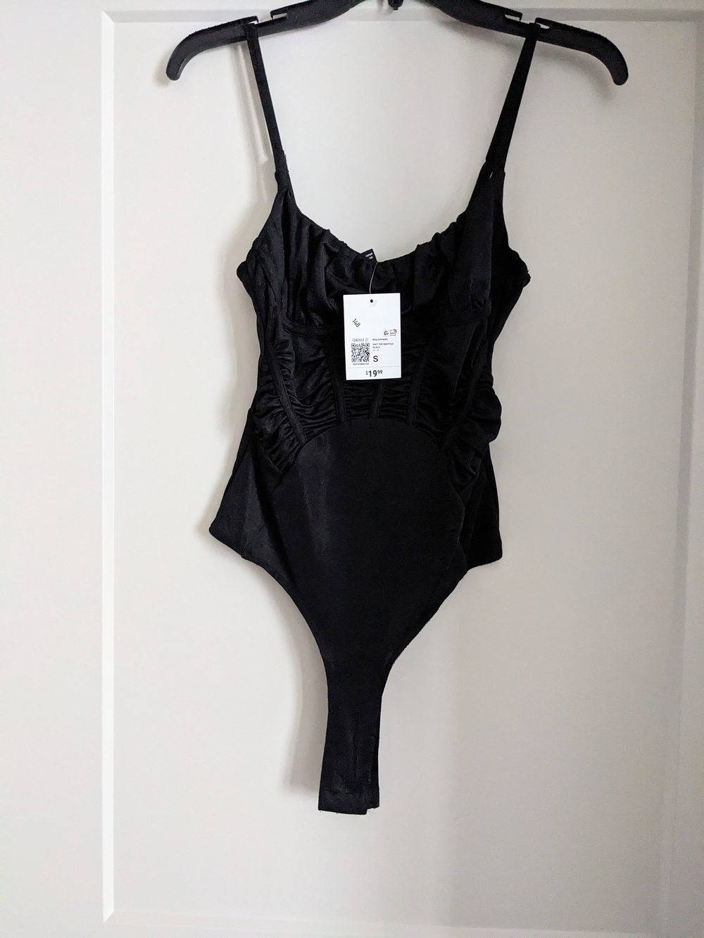 Black Ruched Bodysuit - Picture 5 of 6